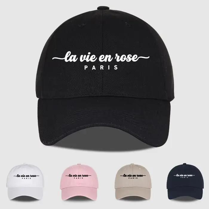Casquette de baseball imprimée « La Vie En Rose Paris »