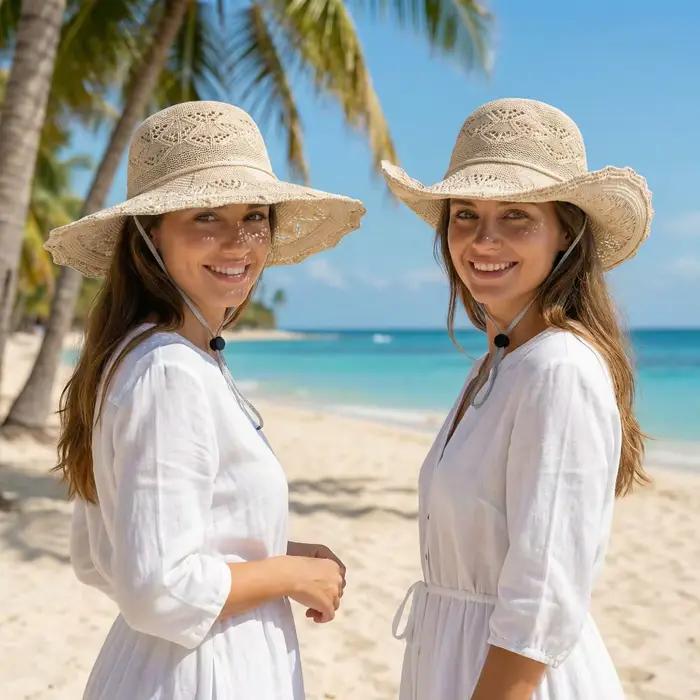 Chapeau de soleil élégant pour femme