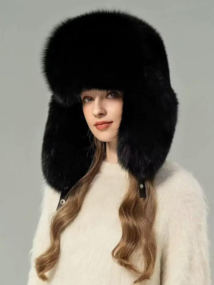 Chapeaux d'hiver en fausse fourrure unisexes doublés de polaire pour hommes et femmes, chapeaux de pilote Ushanka pour l'hiver, activités extérieures et événements festifs