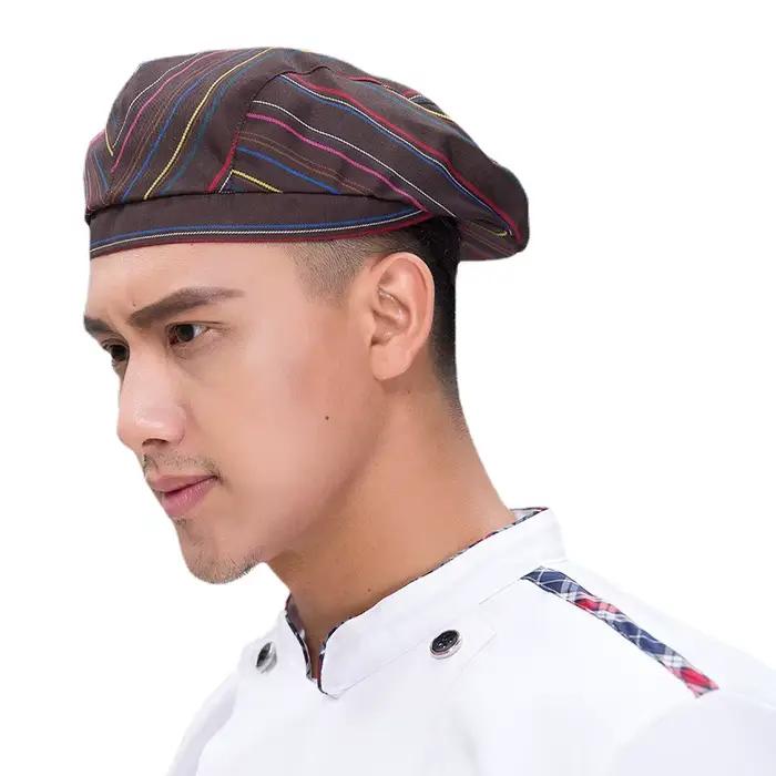 Béret chapeau pour Restaurant Chef serveur casquette bec de canard