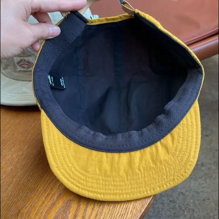 Casquette de baseball vintage à visière plate en nylon et maille imperméable avec patch lettre pour hommes et femmes