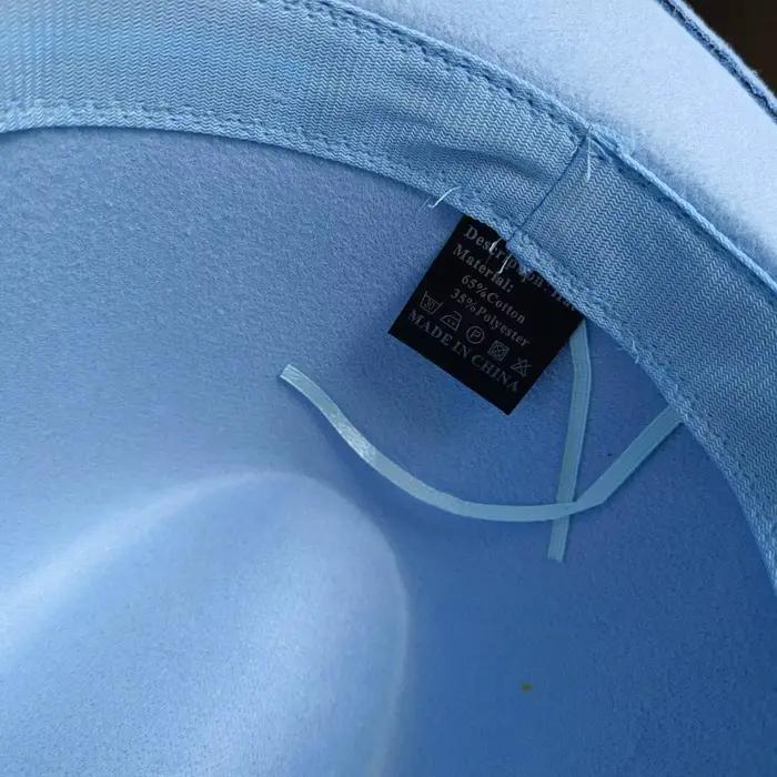 Chapeau Fedora fleur bleue pour hommes et femmes