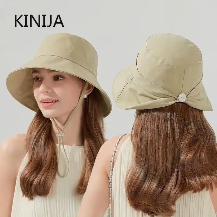 Chapeau de pêcheur japonais femme protection solaire uv sportif style chic plage occasions spéciales