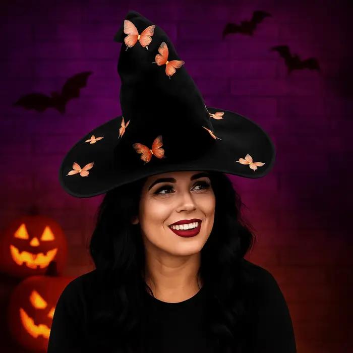 Chapeau de sorcière coloré pour Halloween