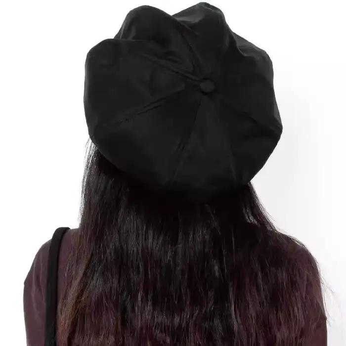 Casquette de journal en toile et cuir surdimensionnée de 62cm