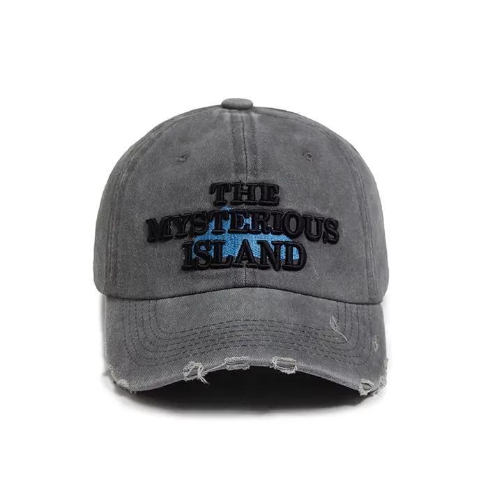 Casquette de baseball The Mysterious Island Letter pour hommes