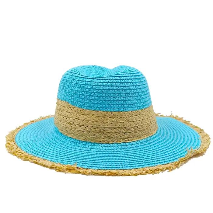 Chapeau de paille avec logo M pour hommes et femmes