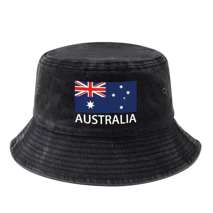 Chapeau Bob Imprimé Drapeau Australien Accessoire Mode Polyvalent Pour Hommes Femmes Occasions Décontractées Sportives