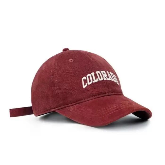 Casquette de baseball de haute qualité avec lettrage brodé