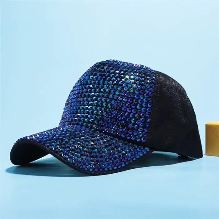 Casquette de baseball ornée de strass étincelante pour homme et femme occasions spéciales et looks élégants