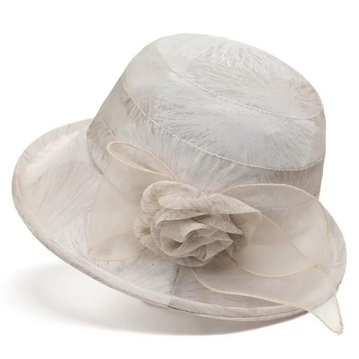 Nouveau Chapeau Bob Femme Printemps-Été Respirant à Calotte Ronde