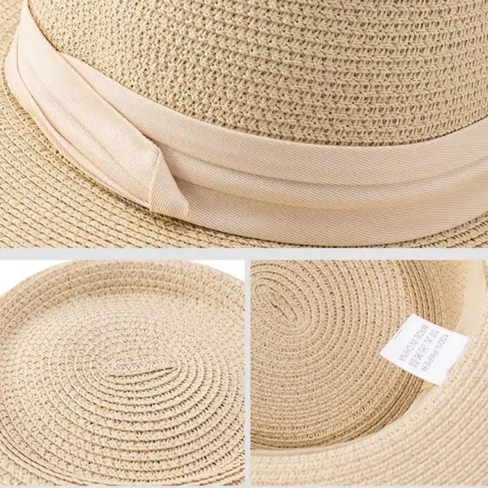 Chapeau de paille à dessus plat de haute qualité