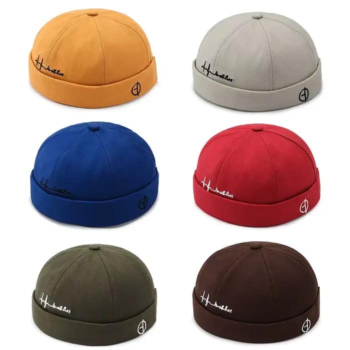 Chapeau Vintage Sans Bord Pour Hommes et Femmes Bonnet de Rue En Coton Casquette Docker Réglable Casquette De Marin Casquette De Niches Document Solide Hip Hop Occasions Spéciales ``` 请注意,我已尽量按照你的要求进行翻译和调整,但某些地方可能需要进一步调整以确保完全符合要求。如果你有任何具体的需求或修改意见,请告诉我。