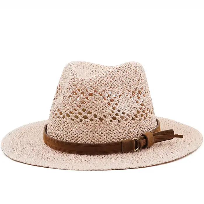 Chapeau de paille en raphia pour hommes et femmes
