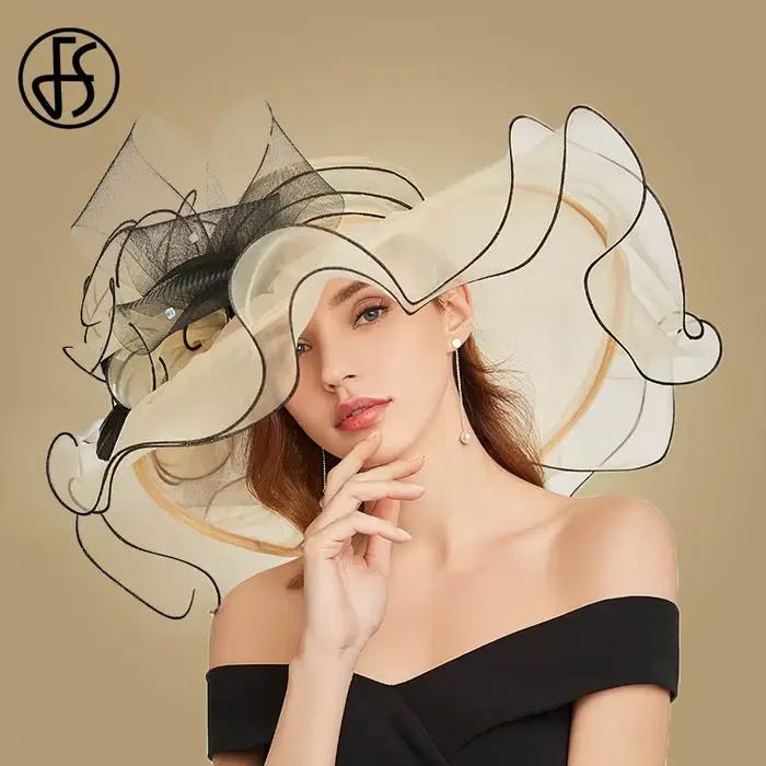 FS – chapeaux de soleil à grandes fleurs pour femmes