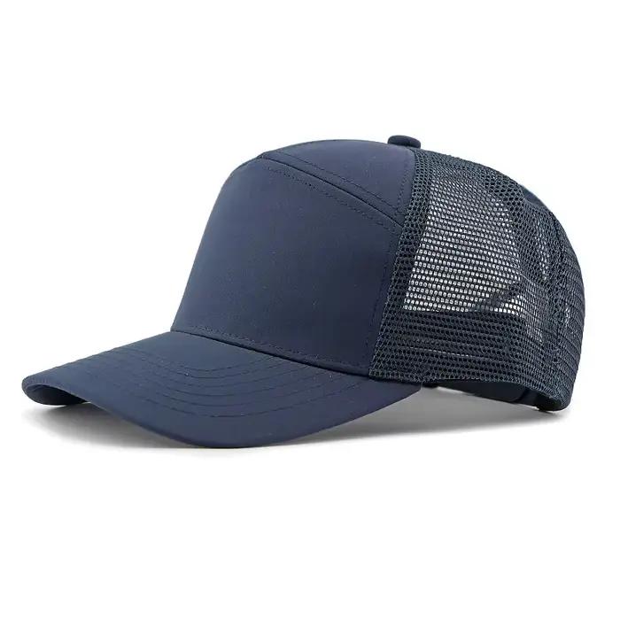 Logo personnalisé Richarson dur haut Snapback Casquette hommes plaine 7 panneaux maille camionneur chapeau femmes été