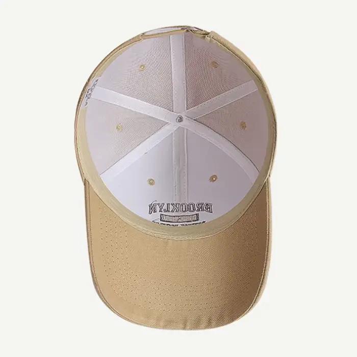 Casquette de baseball brodée avec logo Brooklyn NY réglable pour femmes et hommes