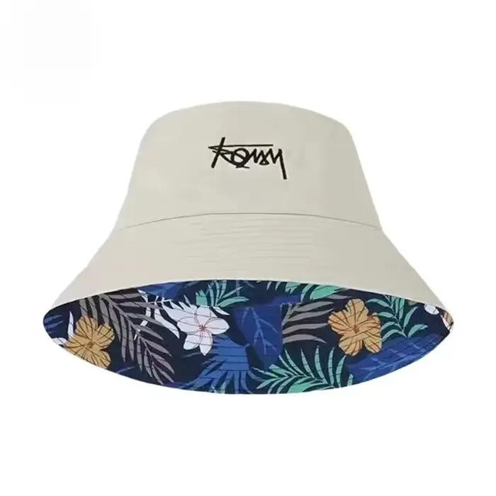 Chapeau seau d'été à grande tête avec lettres pour hommes et femmes