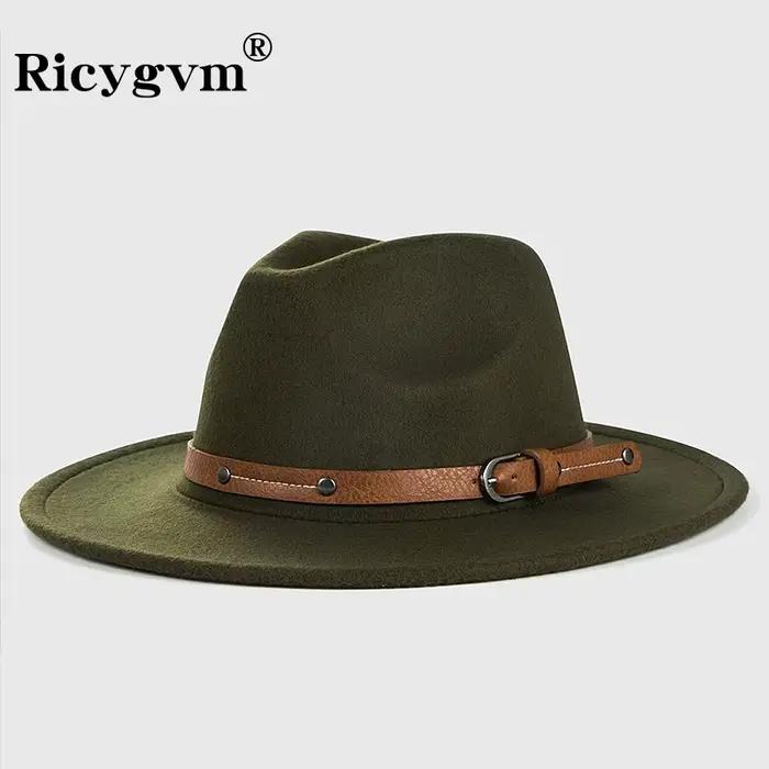 Chapeau Fedora en laine pour femmes et hommes