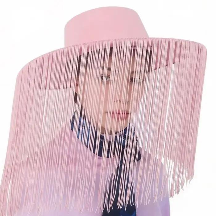 Chapeaux cowboy unisexes 39BB avec conception à franges