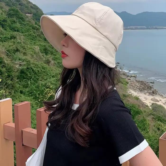 Chapeau de pêcheur pare-soleil en forme de dôme pour femmes