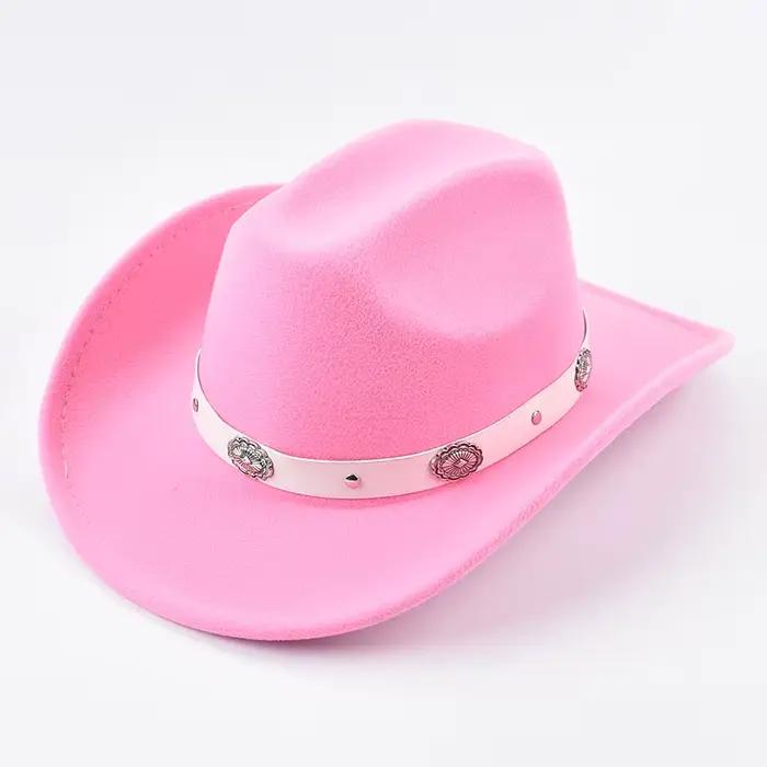 Chapeau de cowboy et de cow-girl de style occidental pour femmes