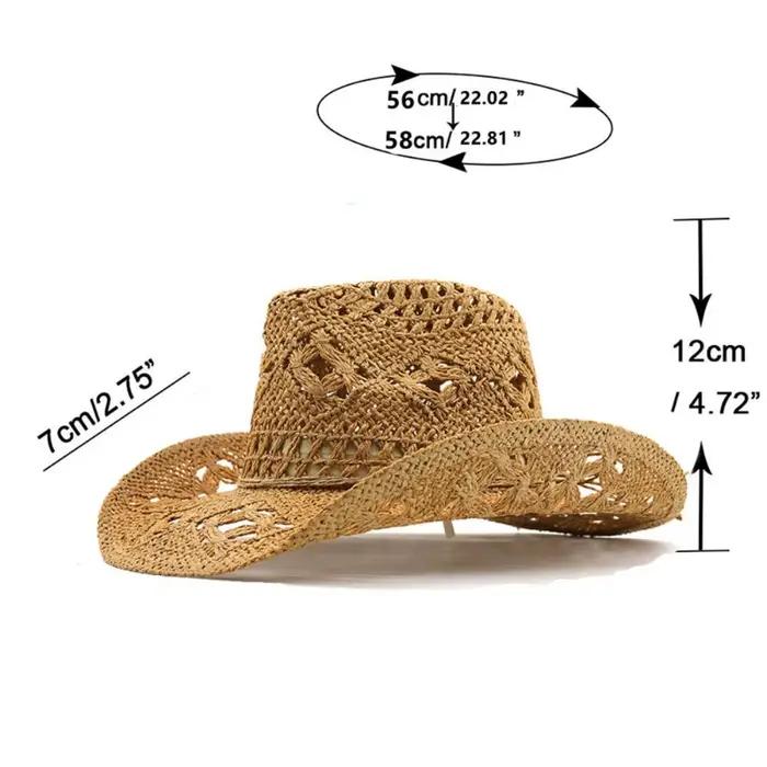 Chapeau de paille vintage à large bord