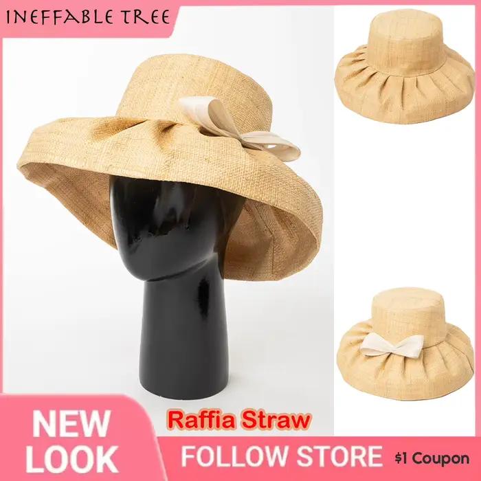 Chapeaux de soleil en raphia pour femmes