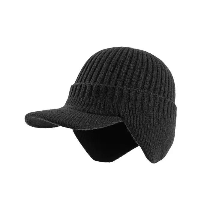 Chapeau d'hiver chaud unisexe avec bord