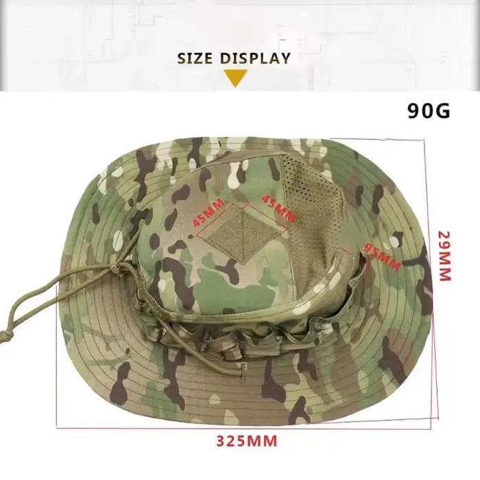 Casquette Bonnie Multicam Polyester Protection UV Randonnée Pêche Plein Air Occasions Spéciales