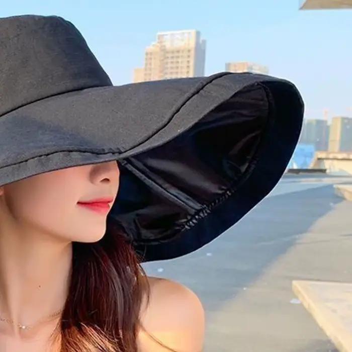 Chapeau de soleil à bord surdimensionné pour femmes