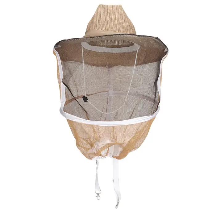 Chapeau de cowboy d'apiculteur respirant en coton pour protection faciale et sécurité lors de la pêche randonnée chasse et apiculture