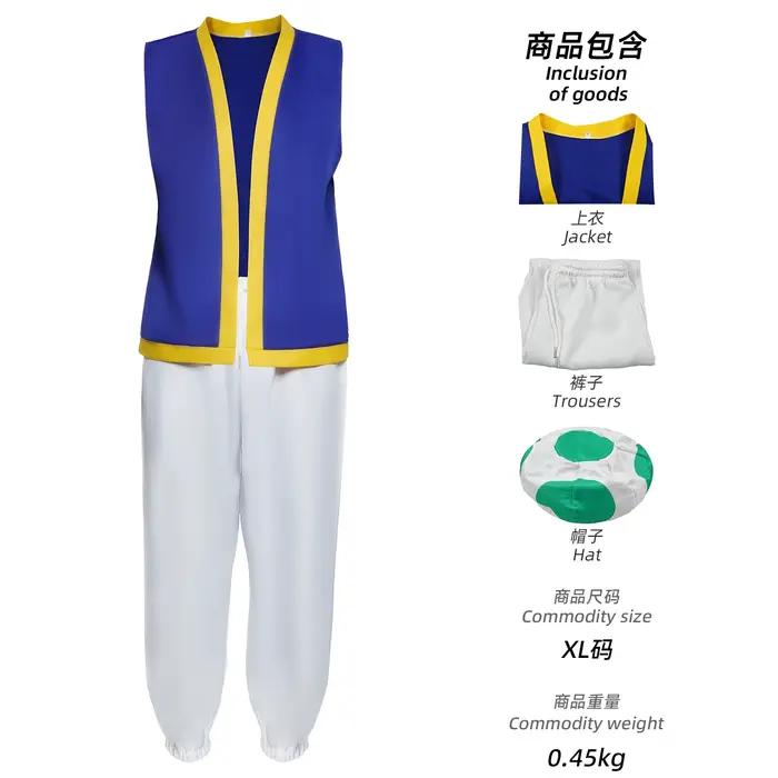 Chapeau de cosplay Kinopio Toad pour Halloween costume enfants garcons jeu de role game bros 2 tenues fantaisie gilet pantalon enfant adulte