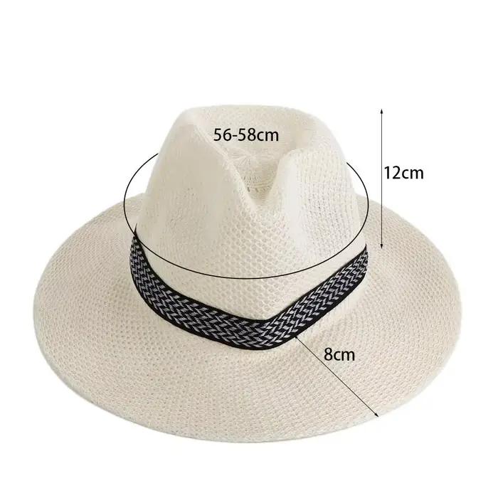 Chapeau de pêcheur Cool papa melon Style bohémien femme voyage Panama
