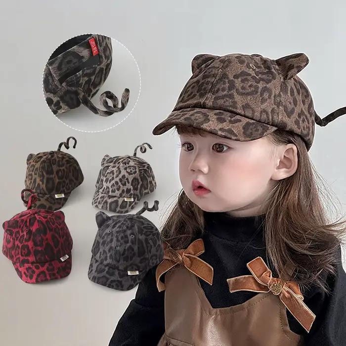 Casquette de baseball pour bébé avec oreilles de chat de dessin animé