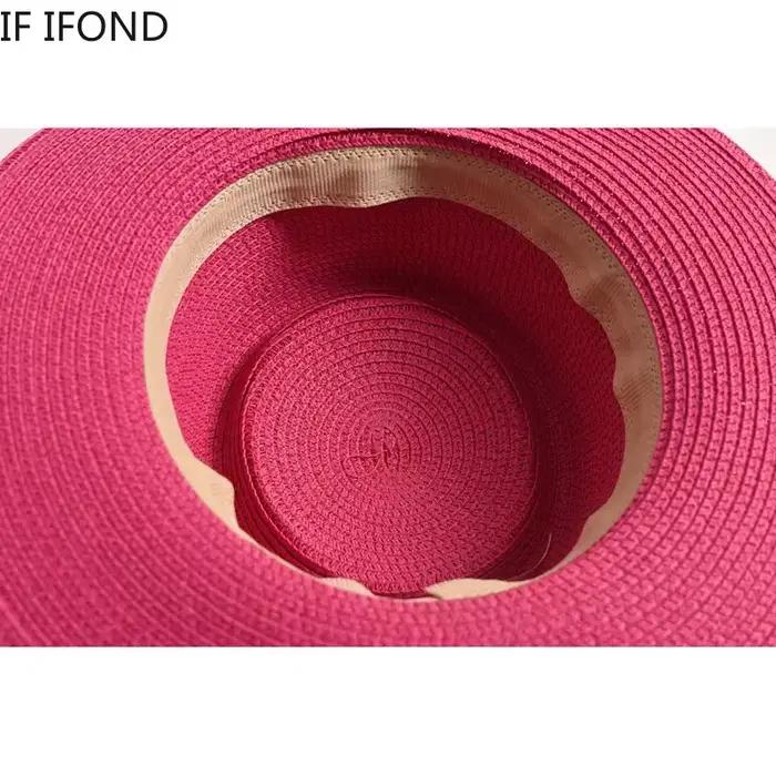 Chapeau de soleil en paille pour femmes