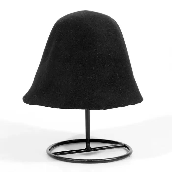 Chapeau en laine de couleur unie en forme de cloche de Style français pour le printemps et l'automne