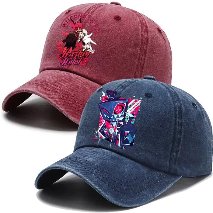 Hazbins hôtels casquette de Baseball Vox Alastor adulte Anime rétro chapeau de soleil hommes femmes Sports de plein air Sunbonnet printemps automne couvre-chef cadeau