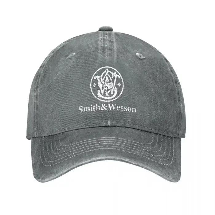 Casquette de baseball en coton lavé avec logo Smith Wesson