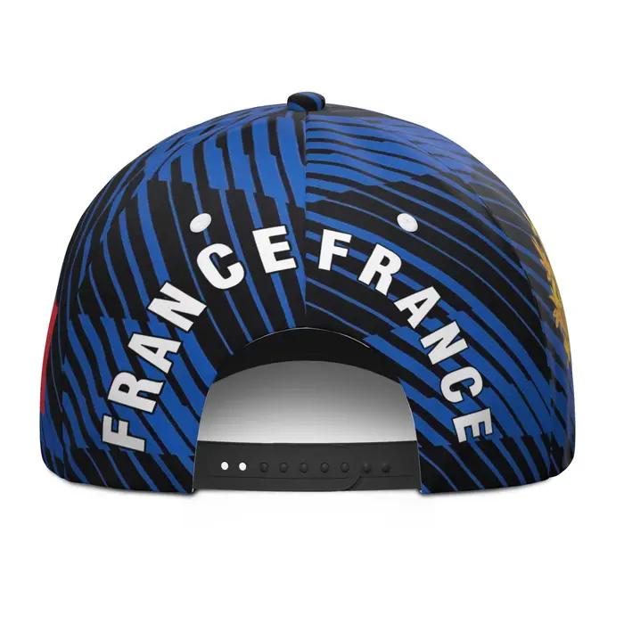 Casquettes de baseball France personnalisables gratuitement avec nom et logo d'équipe