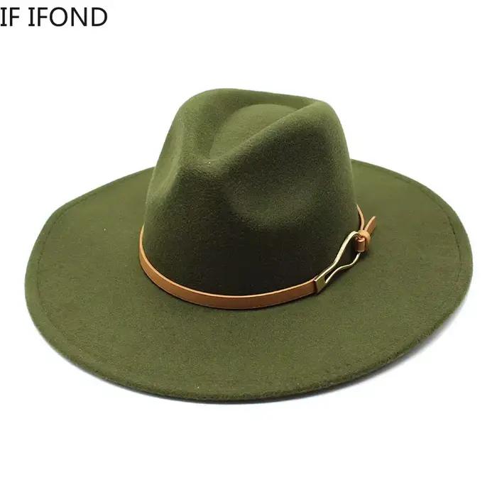 Chapeau Fedora à grand bord pour femmes