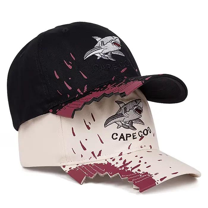 Chapeau Hip Hop personnalisé avec broderie de requin