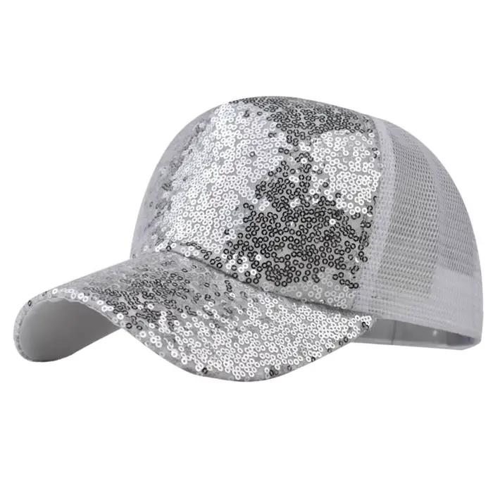 Casquette en maille à paillettes pour femmes et hommes