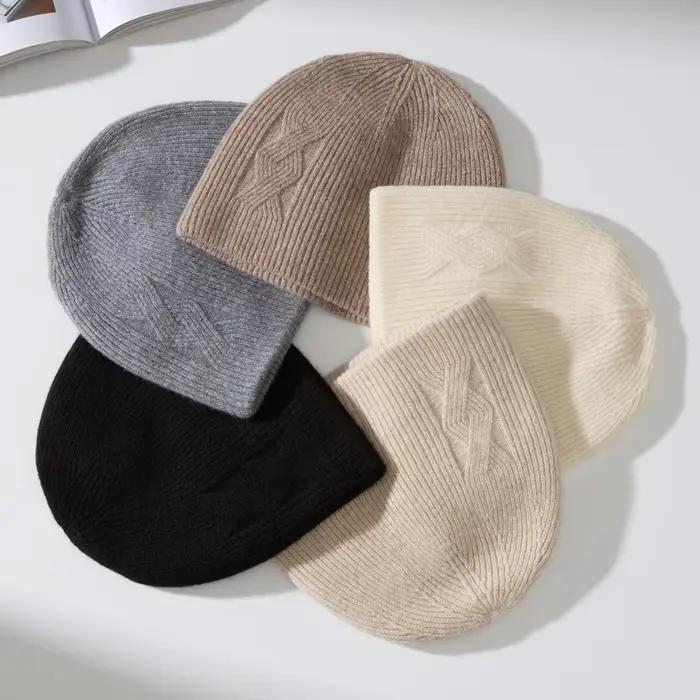 Chapeau femmes hiver bonnet laine tricot automne chaud ski accessoire pour temps froid Sport vacances en plein air