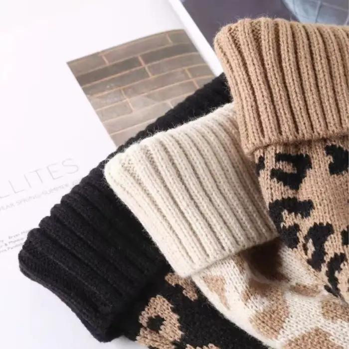 Chapeau bouclé à imprimé léopard pour femme protection solaire chaud laine optique extérieur mode tendance hiver automne occassions spéciales
