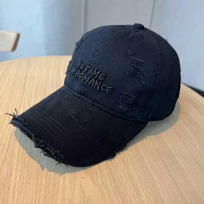 Casquette de baseball brodée délavée et vieillie