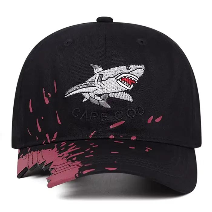 Chapeau Hip Hop personnalisé avec broderie de requin