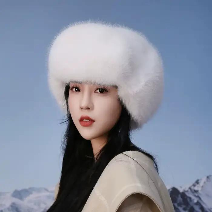 Nouveau Chapeau d'Hiver 2025 pour Femme en Fausse Fourrure