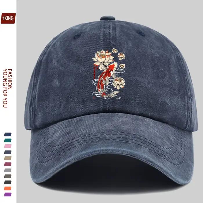 Casquette de baseball japonaise Hokkaido Wave Koi