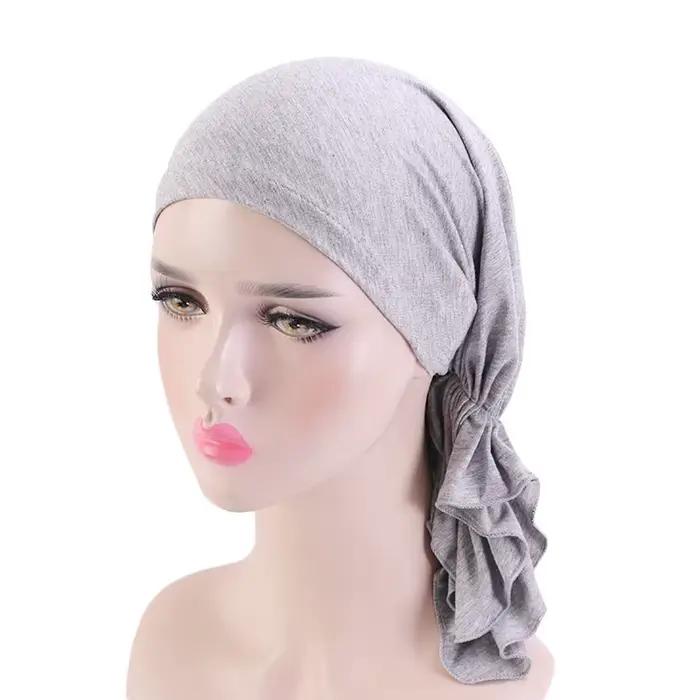 Écharpe pré-nouée en bambou musulman pour femme